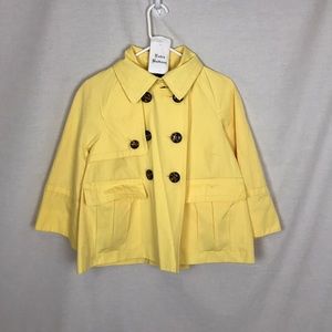 3/30 NWOT Style and Co yellow rain coat